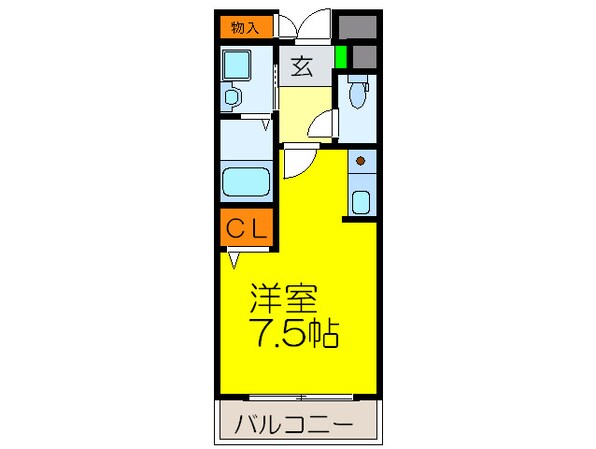 サウス高安の物件間取画像